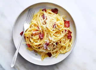 Plat Carbonara Pasta