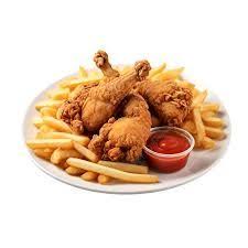 Plat Chicken crispy à la sauce blanche